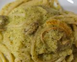 Foto del paso 7 de la receta: Spaghetti con crema de calabacín y almejas de conserva