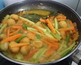 Foto langkah ke 3 dari resep Acar kuning telur puyuh.