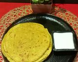 A picture of step 8 of Puran Poli.