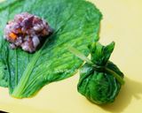 Hình bước làm 2 của món Cải Bẹ Xanh Nhồi Thịt Sốt Dầu Hào