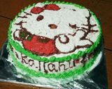 Foto langkah ke 10 dari resep Black forest birth day cake + tips menghias unt pemula.