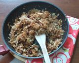 A picture of step 3 of Sautéed Green Cabbage.