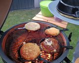 A picture of step 5 of Grilled Potatoes Pancakes with Meat.