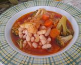 Foto del paso 6 de la receta Cazuela de alubias con verdura