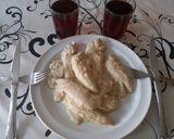 A picture of step 5 of Chicken Tenderloins with Honey, Cream, White Pepper, and Mint.