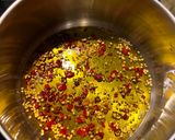 A picture of step 3 of Olio Santo.