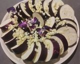 A picture of step 1 of Eggplant with Garlic.