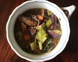 A picture of step 6 of California Farm Portobello Mushroom Soup.