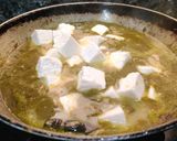 A picture of step 10 of Dhaba style palak paneer.