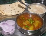 मटर आलू सोयाबीन की सब्जी (Matar aloo soyabean ki sabzi recipe in Hindi) रेसिपी चरण 9 फोटो