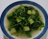 Foto langkah ke 3 dari resep Bobor Bayam Labu Siam.