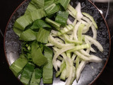 Pack choi con setas Shiitake