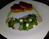 Foto del paso 17 de la receta: Medallones de cerdo, ensalada de verdolagas y "jugo verde"