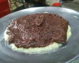 A picture of step 5 of Chocolate Burfi.