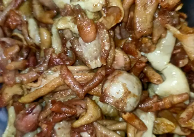 Langkah-langkah untuk membuat Cara membuat Usus Ayam Goreng Masak Kecap