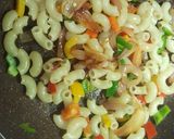 A picture of step 5 of Masala Macaroni-Desi Tadka.