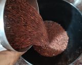 A picture of step 1 of Ragi pulao.