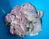 Foto del paso 1 de la receta: Churrasco de pollo con doble macerado y extra de ajos