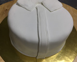 Foto del paso 8 de la receta: Tarta Día del Padre Camisa Fondant
