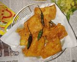 A picture of step 3 of Pumpkin Pakoda.