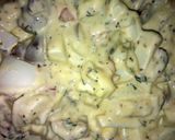 A picture of step 1 of Rick's Tangy Egg and Olive Salad.