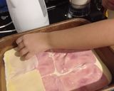 Foto del paso 3 de la receta: Torta de fiambre y queso con masa licuada y sin gluten