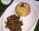 A picture of step 4 of Carrot Rice.