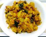 A picture of step 3 of Leftover Potato Masala.