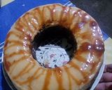 A picture of step 7 of Chocoflan (Impossible Cake).