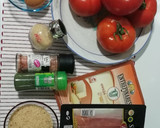 Foto del paso 1 de la receta: Tomate frito con jamón y queso