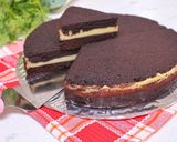 Foto langkah ke 23 dari resep BROWNIES CHEESECAKE CAKE KUKUS | Moist, Nyokelat, Nyuss.