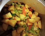 A picture of step 2 of Aloo shimla mirch ki sabji.