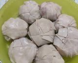 Foto langkah ke 5 dari resep Pangsit Isi Ubi Ungu Keju (Frozen).