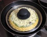 A picture of step 6 of Gluten free dhokla pizza.