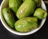 A picture of step 4 of Striped pear gourd or Pointed Gourd(parval) Curry.