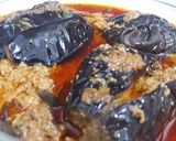 A picture of step 3 of Baghare Baigan.