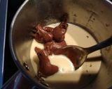 Φωτογραφία βήματος 7 της συνταγής Cheesecake με Πραλίνα Φουντουκιού και Πουράκια Σοκολάτας