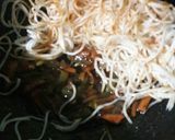 A picture of step 8 of Schezwan Noodle Momos.