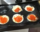 A picture of step 3 of Egg Pizza Cups.