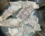 Hình bước làm 1 của món Cháo Mực Khô