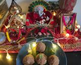 A picture of step 7 of Churma Modak 😋.