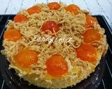 Hình bước làm 5 của món Bánh bông lan chà bông trứng muối sốt dầu trứng