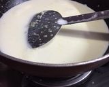 A picture of step 3 of Boondi Firni Kalakand Cake.
