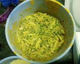 Palak and Finger Chips Pakora recipe step 1 photo
