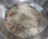 A picture of step 2 of Green onions bajra paratha.