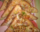 मिनी ब्रेड पिज़्ज़ा (mini bread pizza recipe in Hindi) रेसिपी चरण 5 फोटो