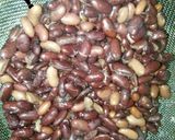 A picture of step 1 of Mix beans veg chaat.