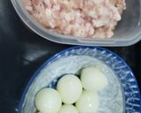 Hình bước làm 1 của món Xíu mại trứng cút sốt cà chua