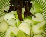 Hình bước làm 1 của món Mướp Hương Xào Bò