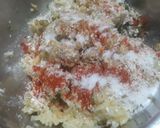 A picture of step 2 of Green Moong Oats Tikki.
